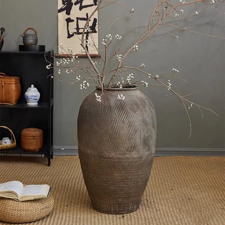 Large Floor-Standing Clay Pot