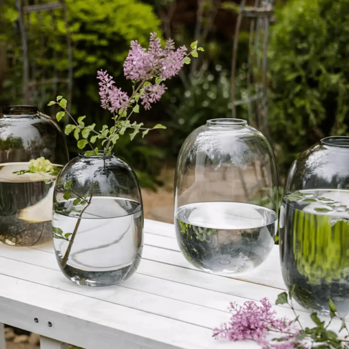 Modern Clear Glass Vase by RusticReach