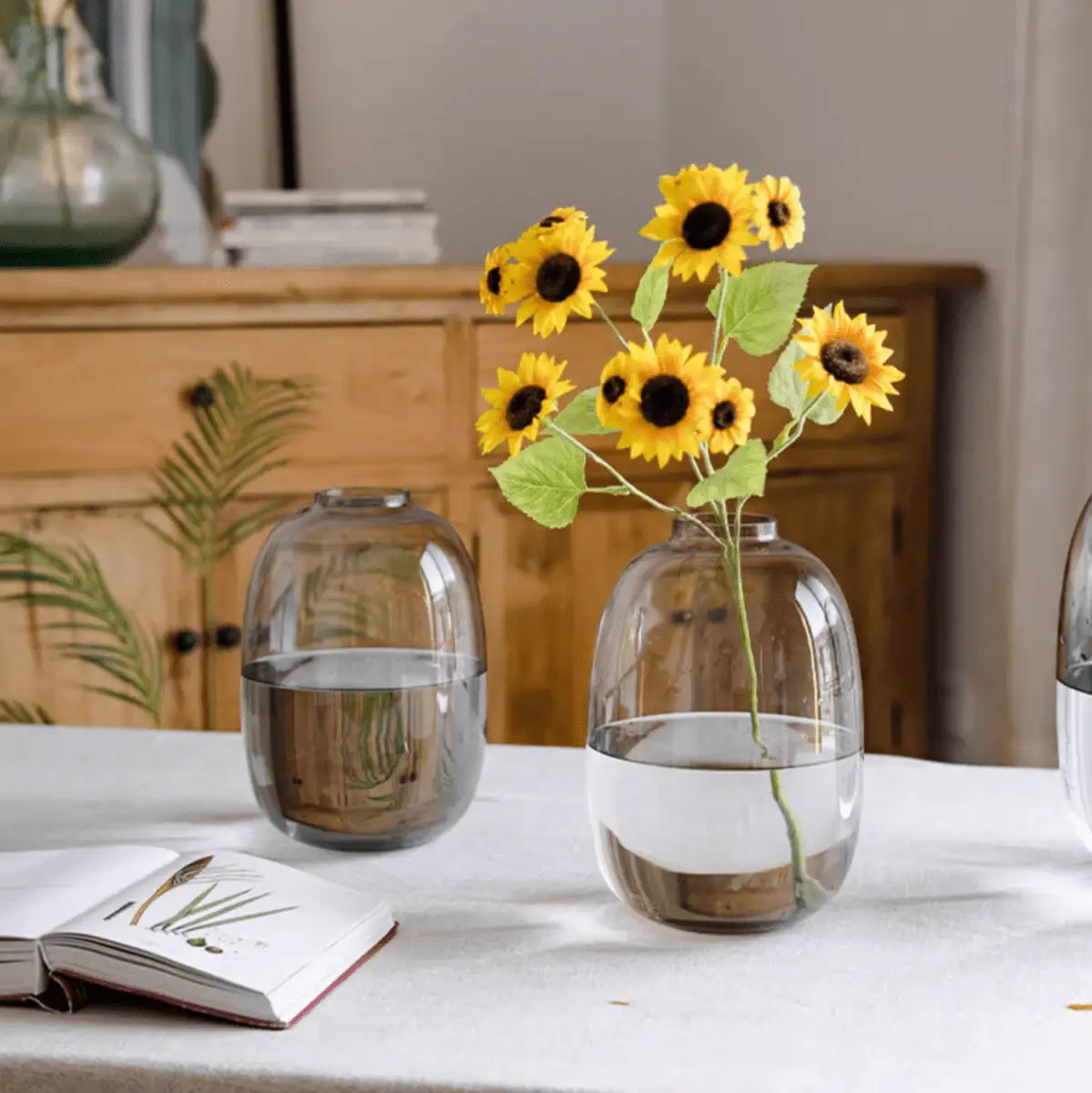 Modern Clear Glass Vase by RusticReach