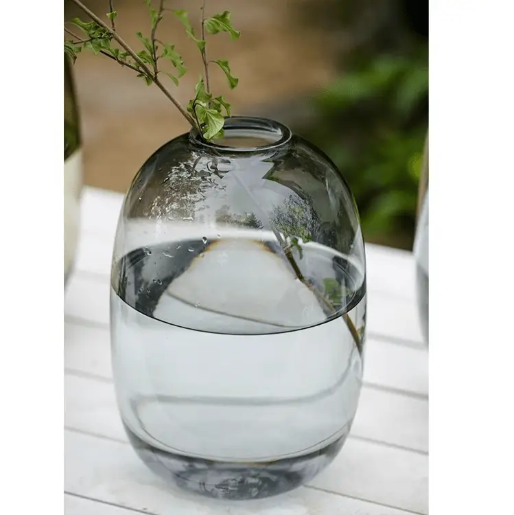 Modern Clear Glass Vase by RusticReach