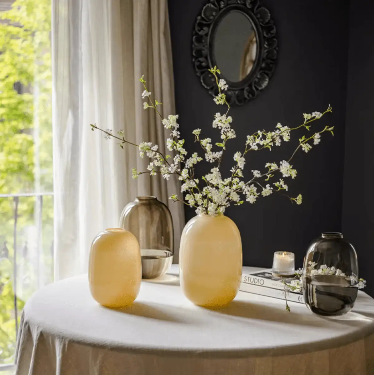 Modern Glass Vase in Yellow by RusticReach