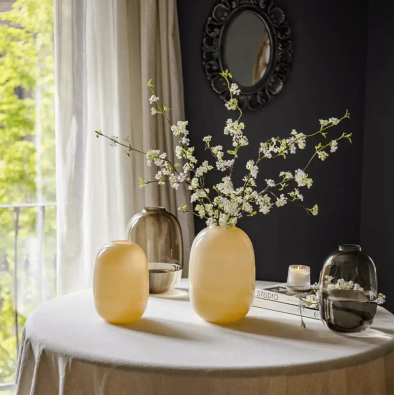 Modern Glass Vase in Yellow by RusticReach