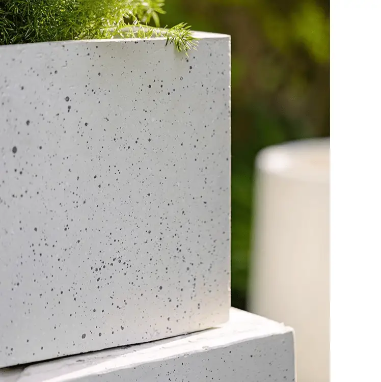Modern White Planter Square by RusticReach