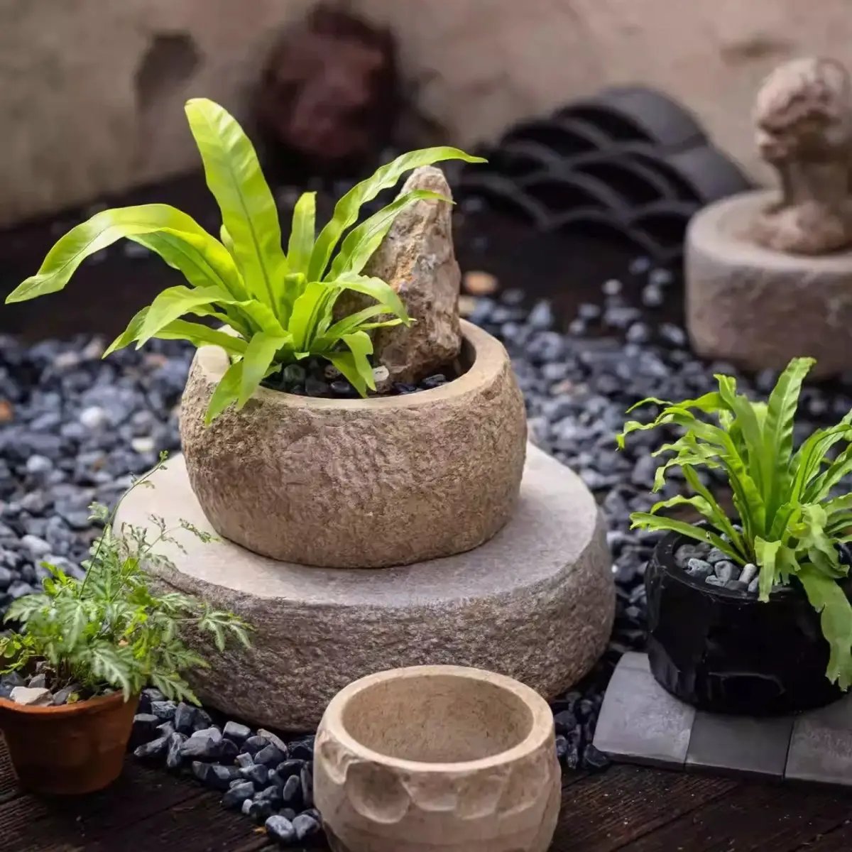 Mesa Cement Pot Planter by RusticReach