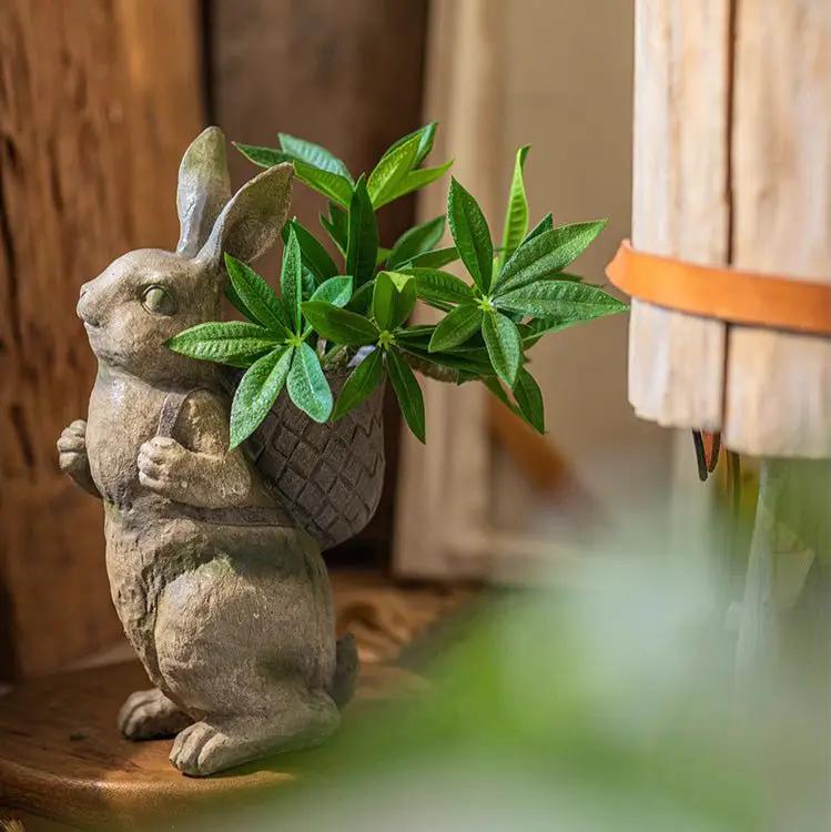 Mini Faux Potted Green Plant by RusticReach