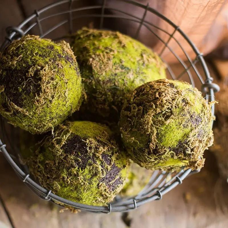 Faux Artificial Decorative Moss Ball by RusticReach