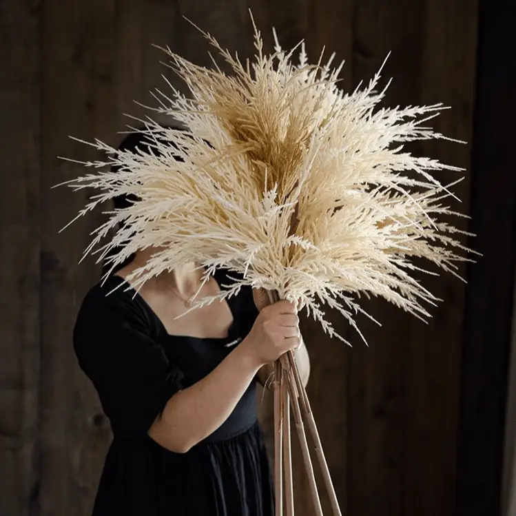 Artificial Elegant Reed Grass Stem 39" Tall by RusticReach
