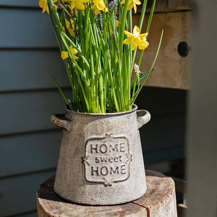 Restoration Sweet Home Flower Pot by RusticReach