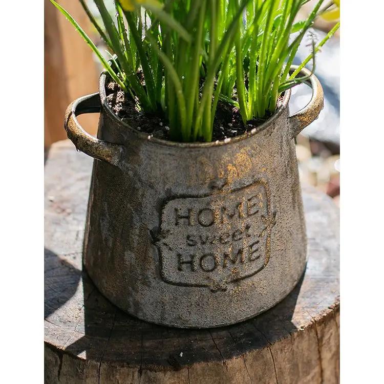 Restoration Sweet Home Flower Pot by RusticReach