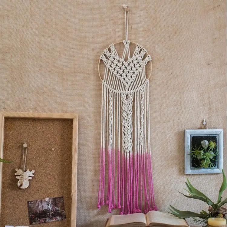 Bohemia Style Tapestry Pink Round by RusticReach