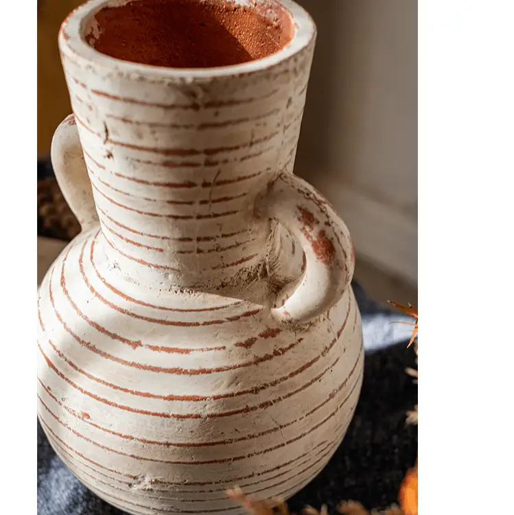 Terracotta Planter Vase with Handles by RusticReach