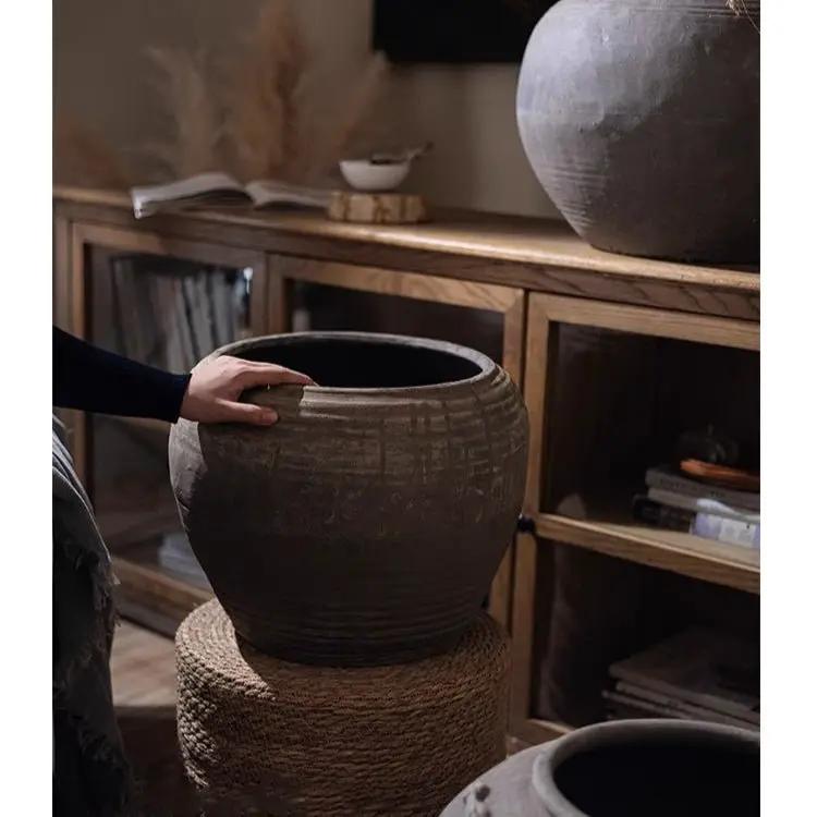 Traditional Round Belly Zen Style Ceramic Vase by RusticReach