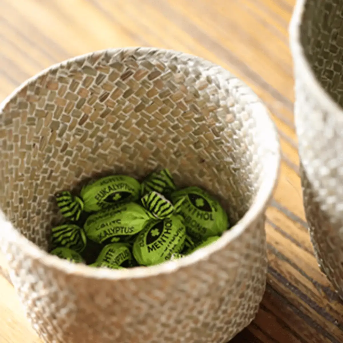 Natural Woven Round Storage Basket by RusticReach