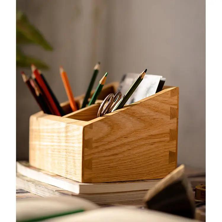 Solid Wood Desktop Organizer Small Organizer by RusticReach