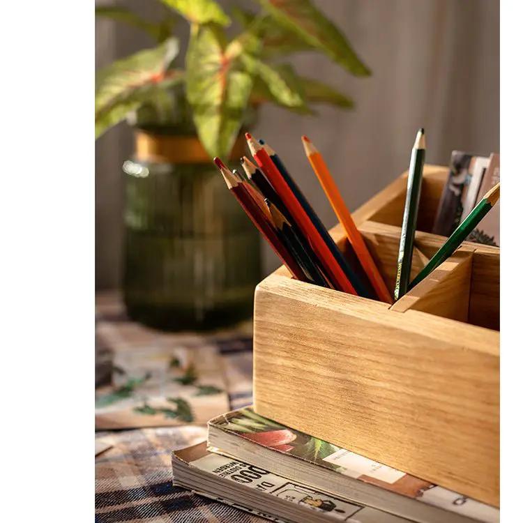Solid Wood Desktop Organizer Small Organizer by RusticReach