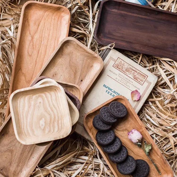 Solid Wood Snack Plate by RusticReach