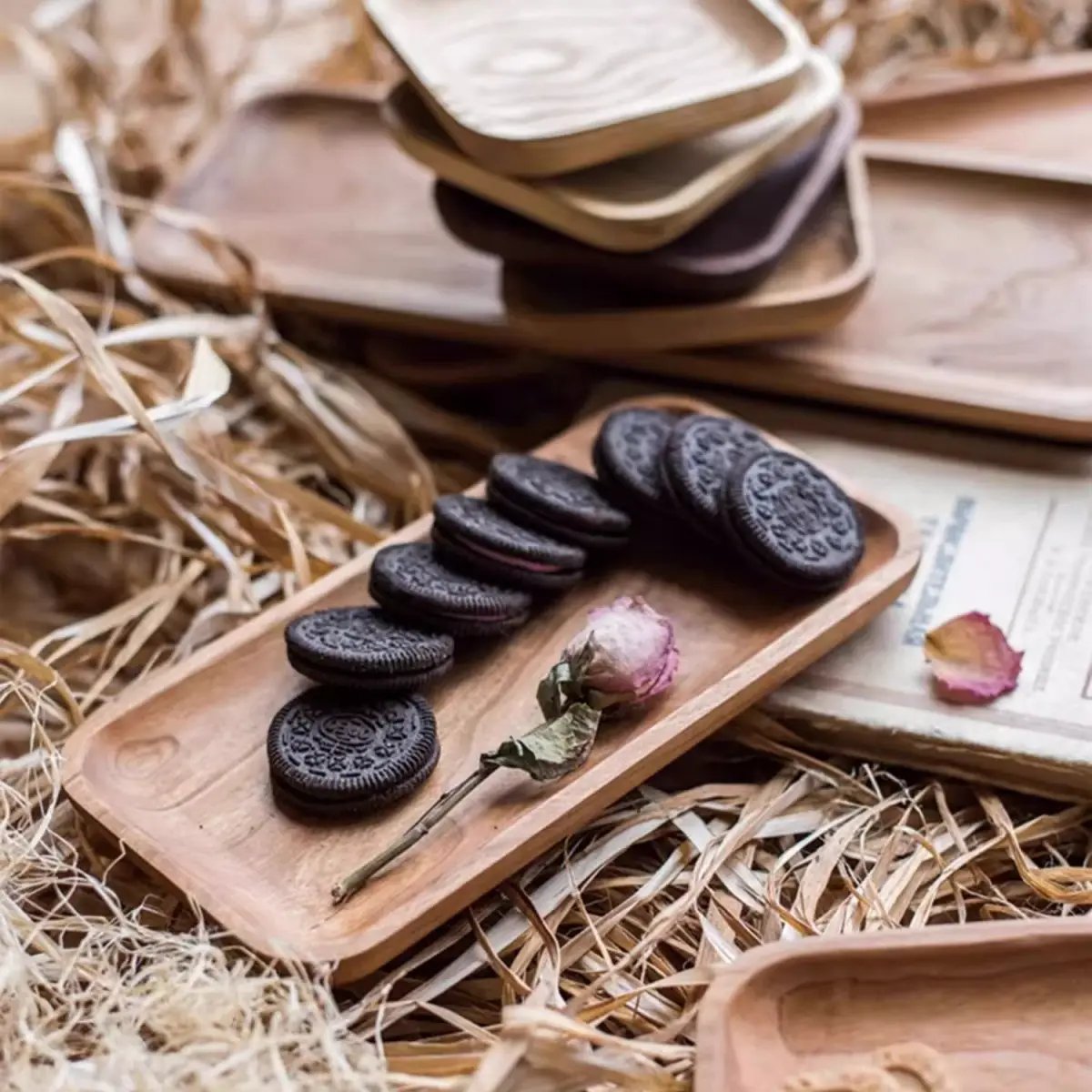 Solid Wood Snack Plate by RusticReach
