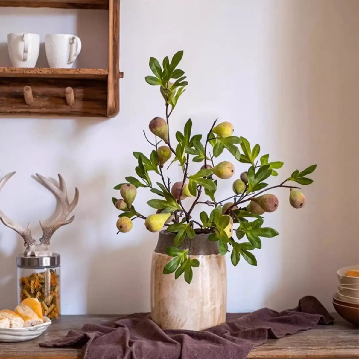 Wild Garden Faux Fig Stem 35.4" Tall by RusticReach