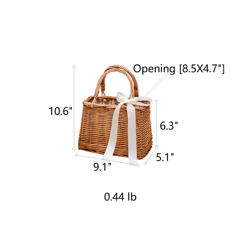 Willow Carry Basket Bag by RusticReach