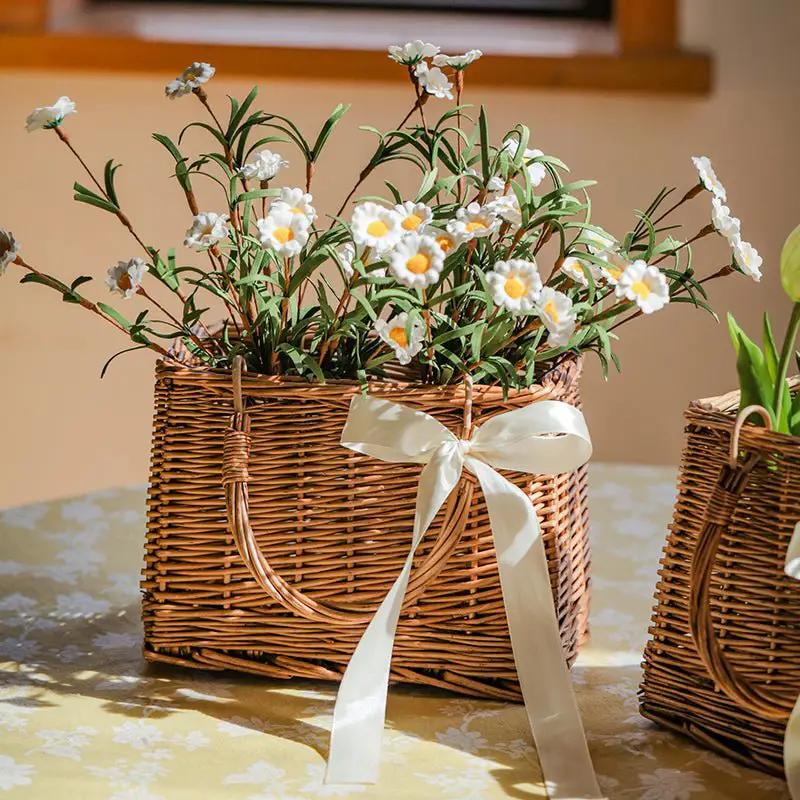 Willow Carry Basket Bag by RusticReach