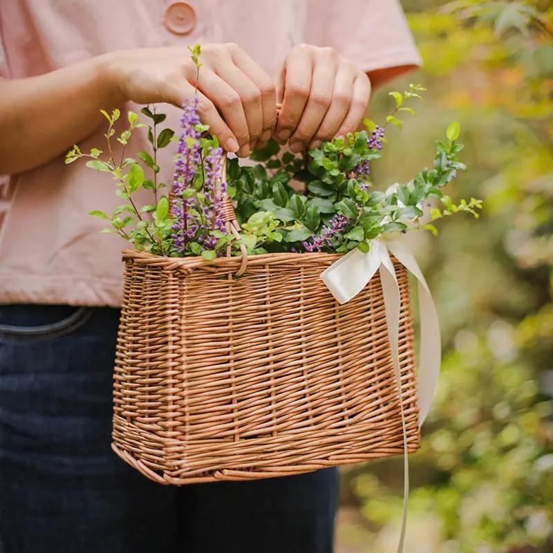Willow Carry Basket Bag by RusticReach