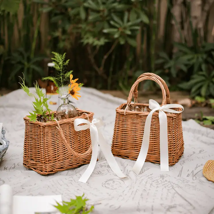 Willow Carry Basket Bag by RusticReach