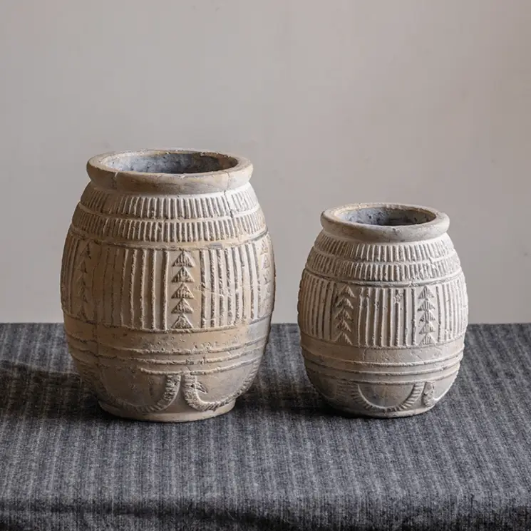 Yukun Terracotta Planter Stoneware by RusticReach
