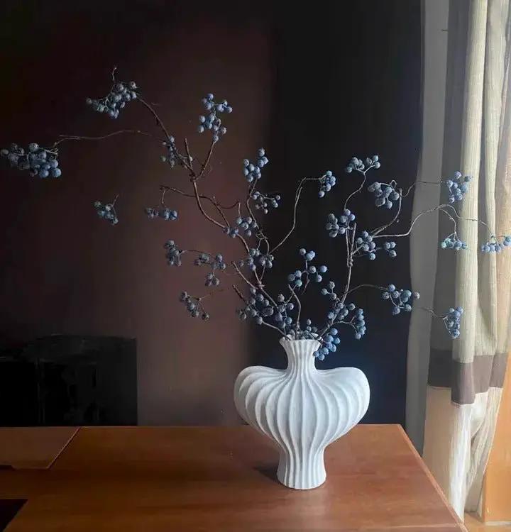 Zen Style Blue Berry Stem 37.5" Tall by RusticReach