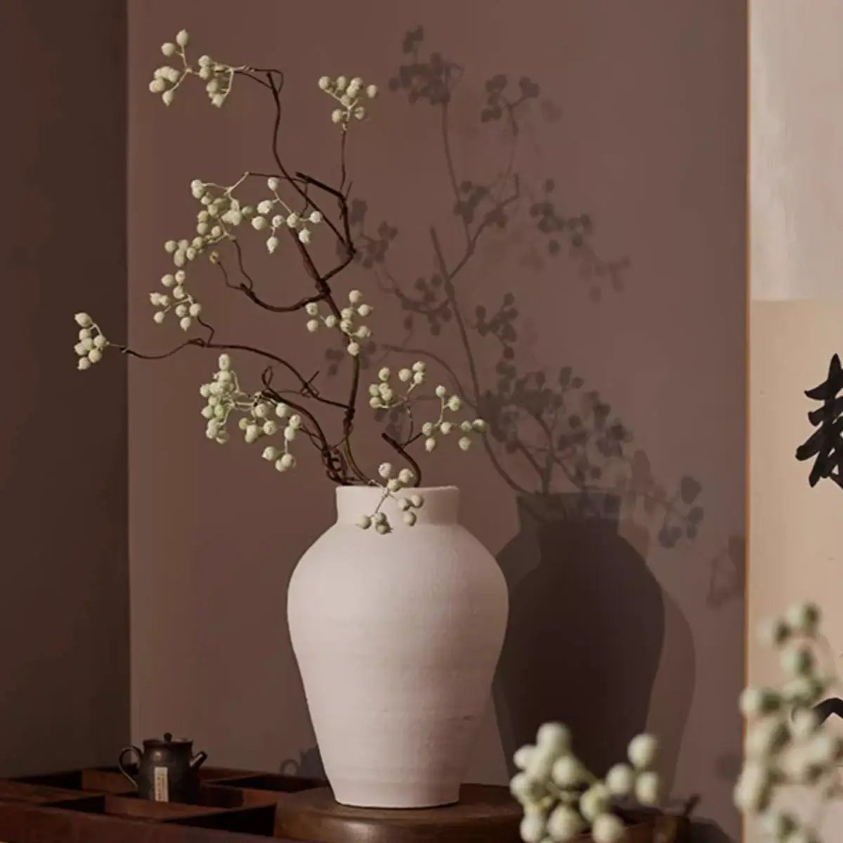 Zen Style Light Green Berry Stem 37.8" Tall by RusticReach