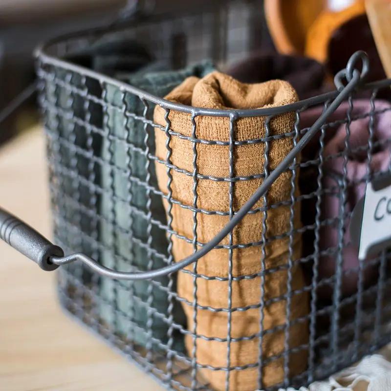 Zakka Multifunctional Wire Organizer Basket by RusticReach