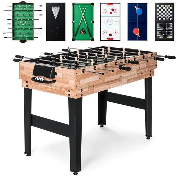 10-in-1 Combo Game Room Table Set Pool, Foosball, Ping Pong, Chess by HomePacific