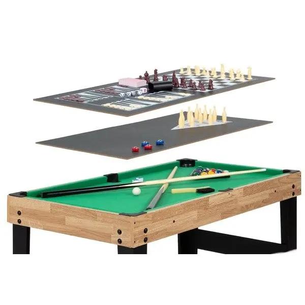 10-in-1 Combo Game Room Table Set Pool, Foosball, Ping Pong, Chess by HomePacific