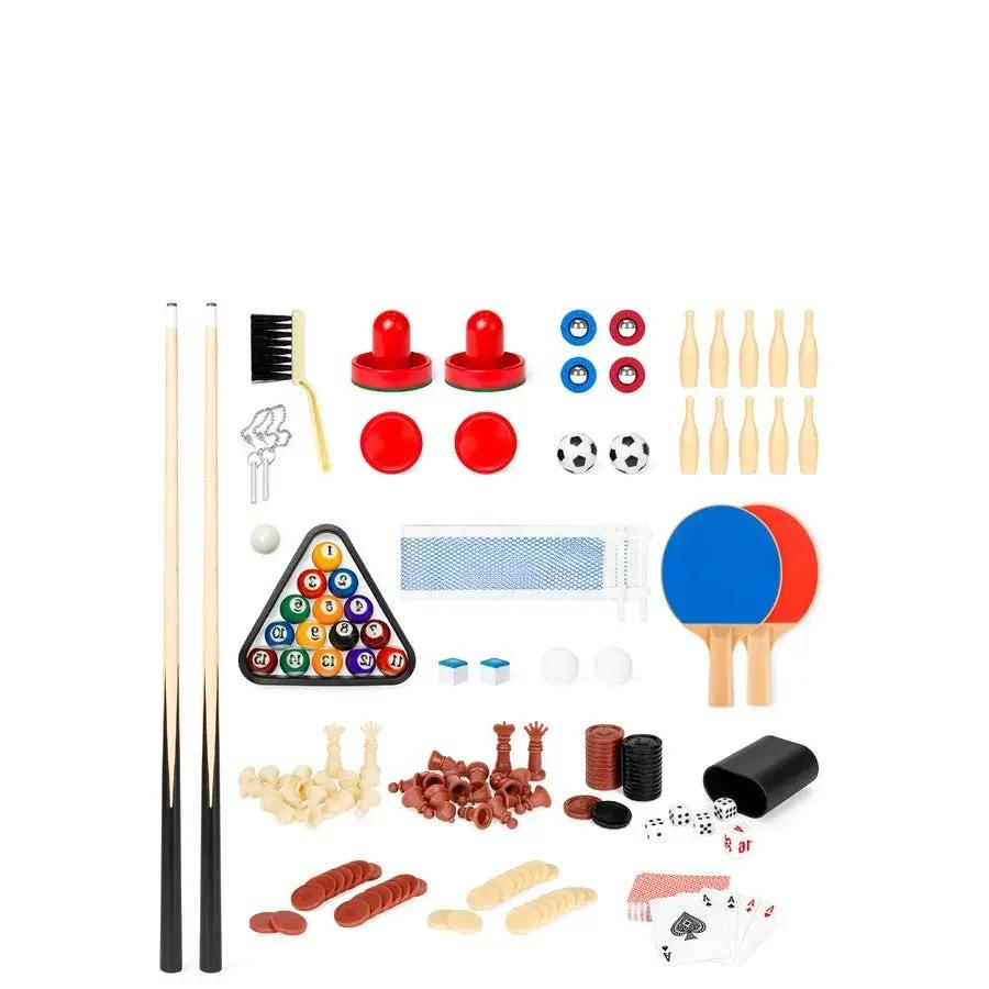 10-in-1 Combo Game Room Table Set Pool, Foosball, Ping Pong, Chess by HomePacific