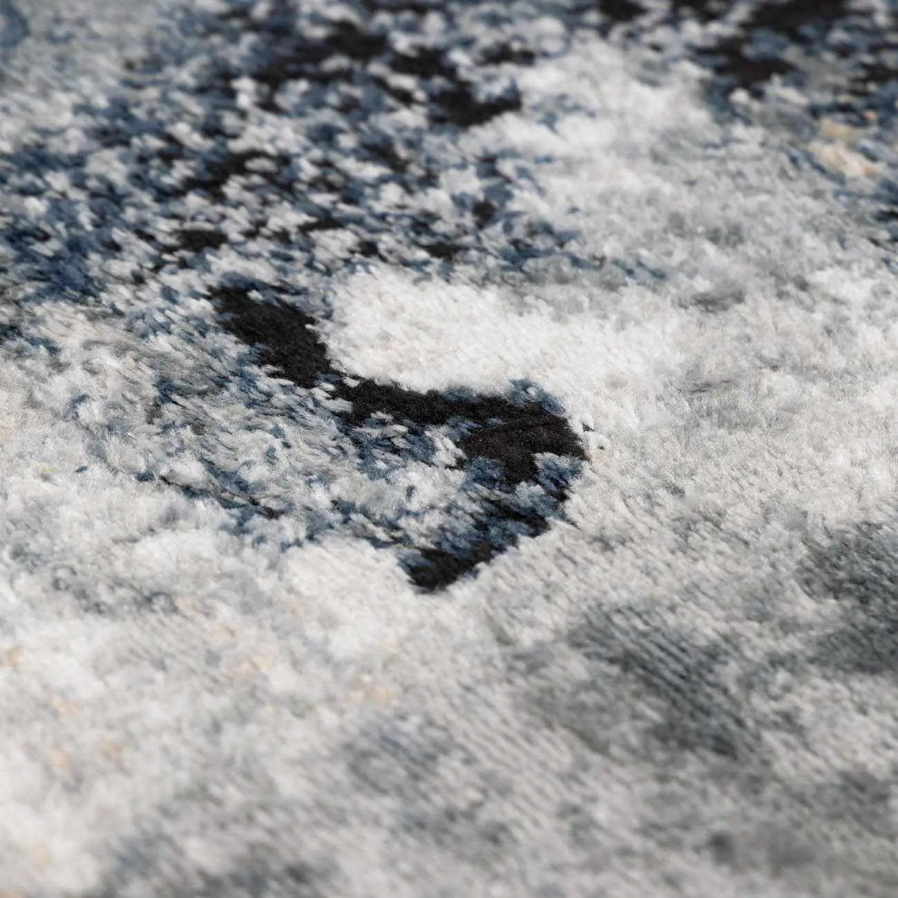 Kirkland Dark Blue Marble Rug by Boutique Rugs