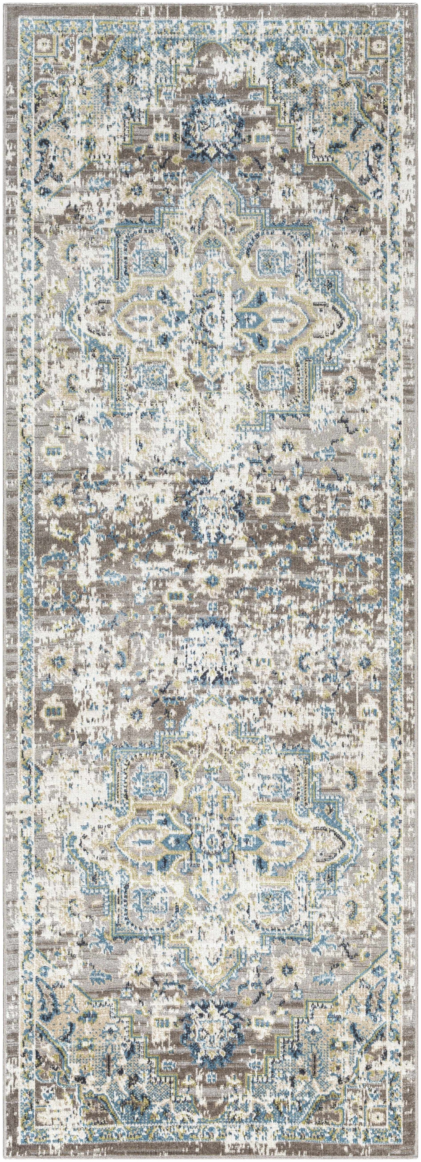 Cabacungan Gray & Blue Washable Area Rug by Boutique Rugs