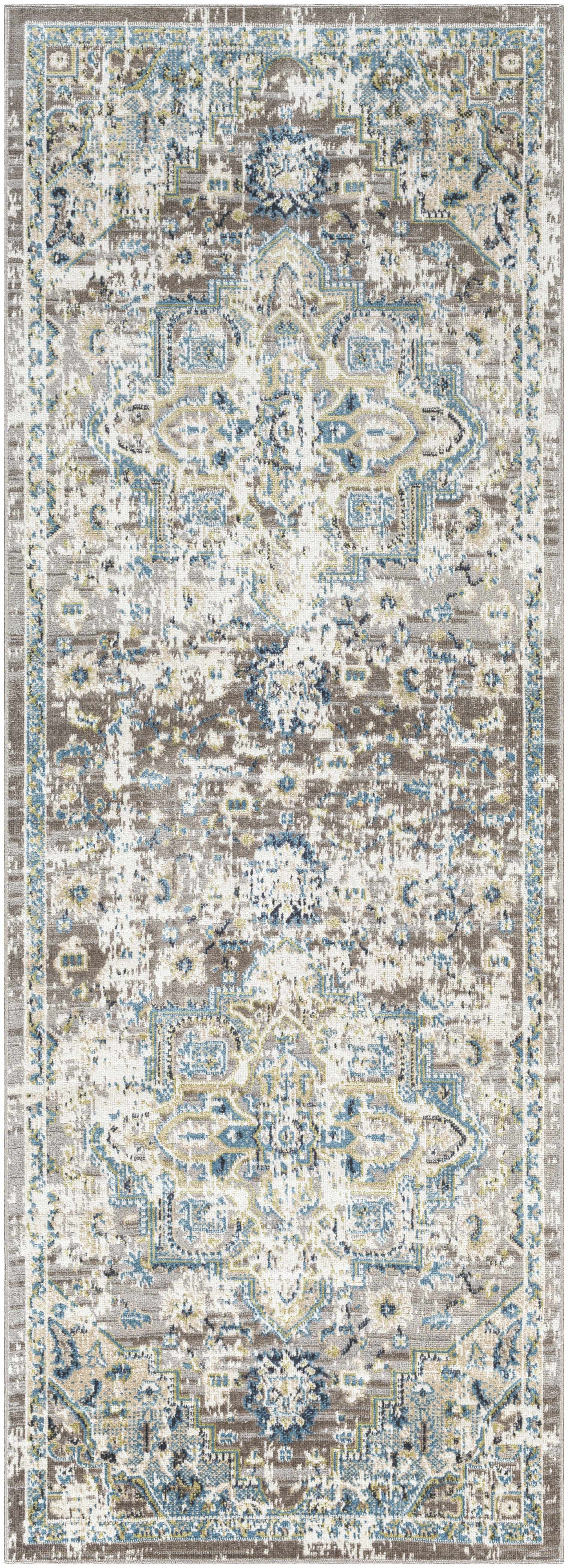 Cabacungan Gray & Blue Washable Area Rug by Boutique Rugs