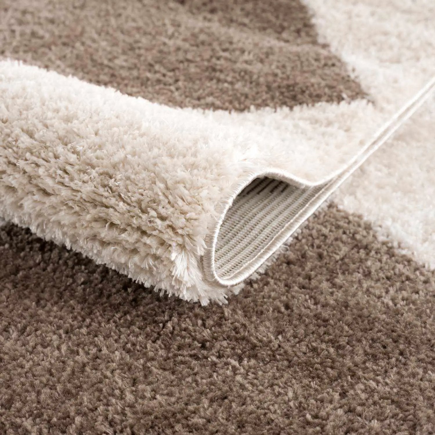 Arilla Brown Washable Diamond Area Rug by Boutique Rugs