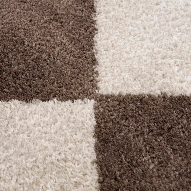 Arilla Brown Washable Diamond Area Rug by Boutique Rugs