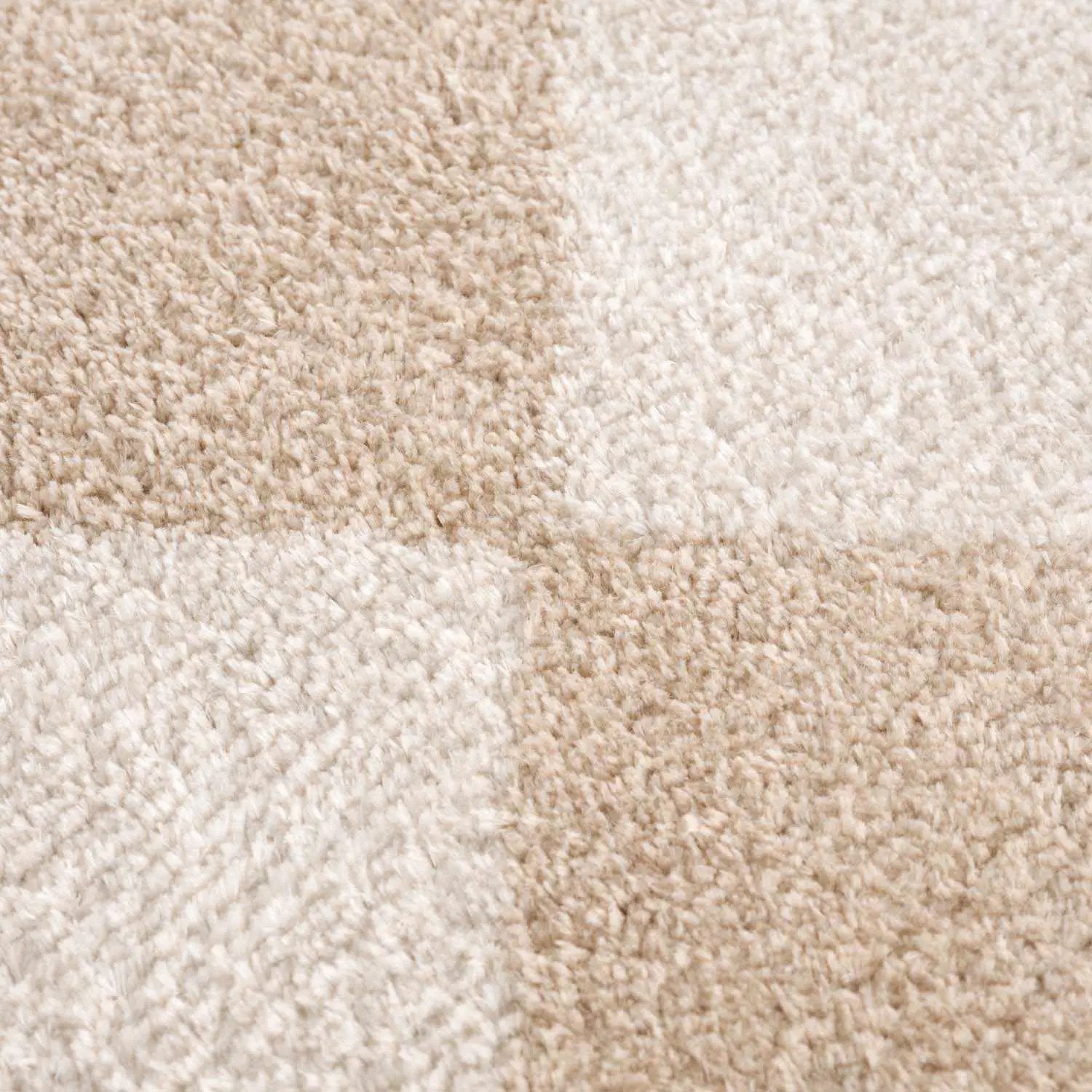 Arilla Beige Washable Diamond Area Rug by Boutique Rugs