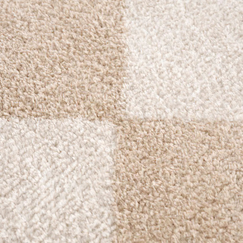 Arilla Beige Washable Diamond Area Rug by Boutique Rugs