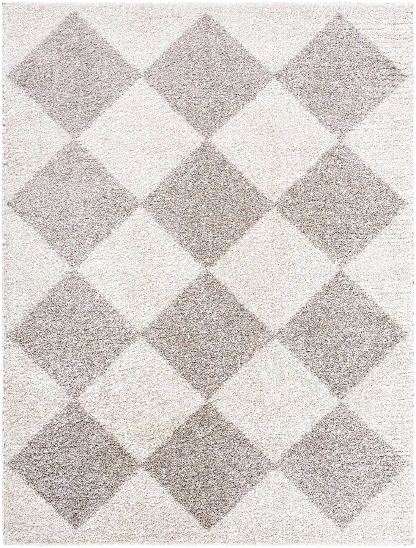 Arilla Gray Washable Diamond Area Rug by Boutique Rugs