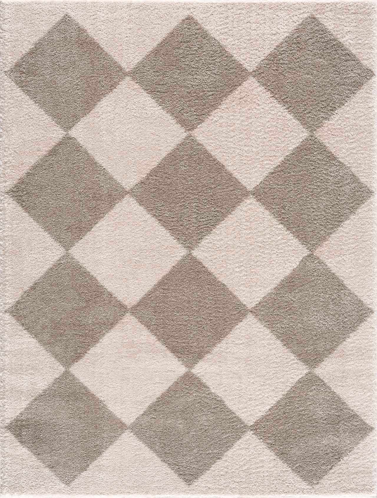 Arilla Gray Washable Diamond Area Rug by Boutique Rugs