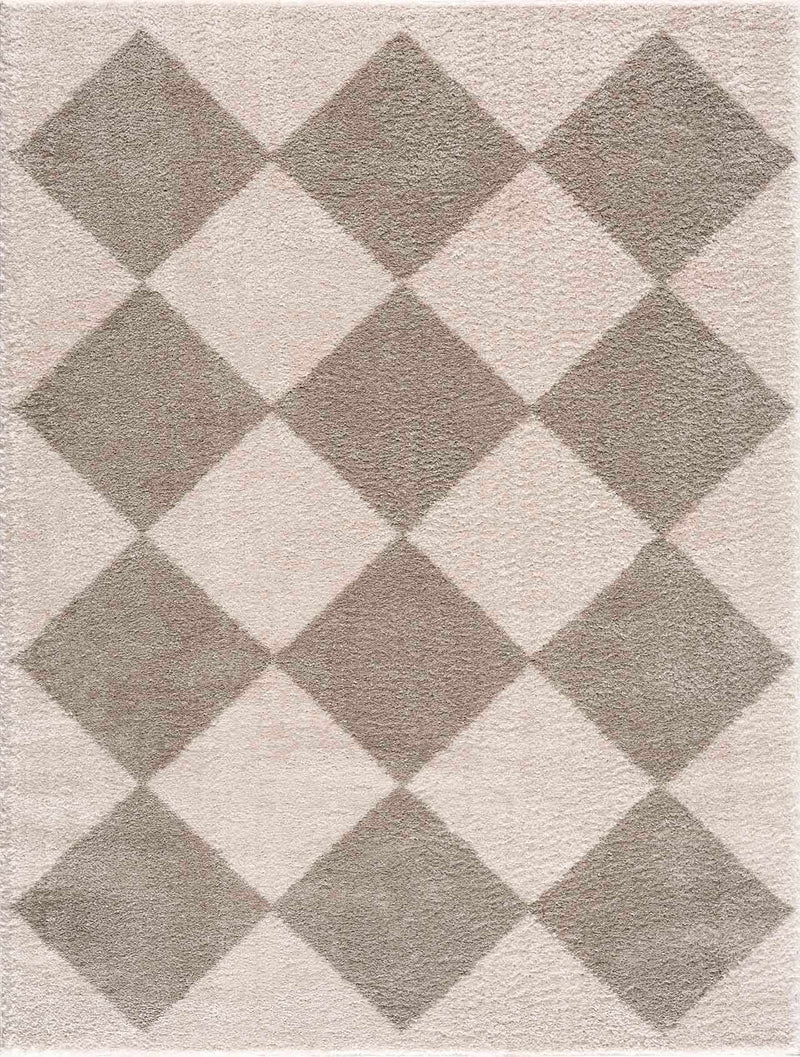 Arilla Gray Washable Diamond Area Rug by Boutique Rugs