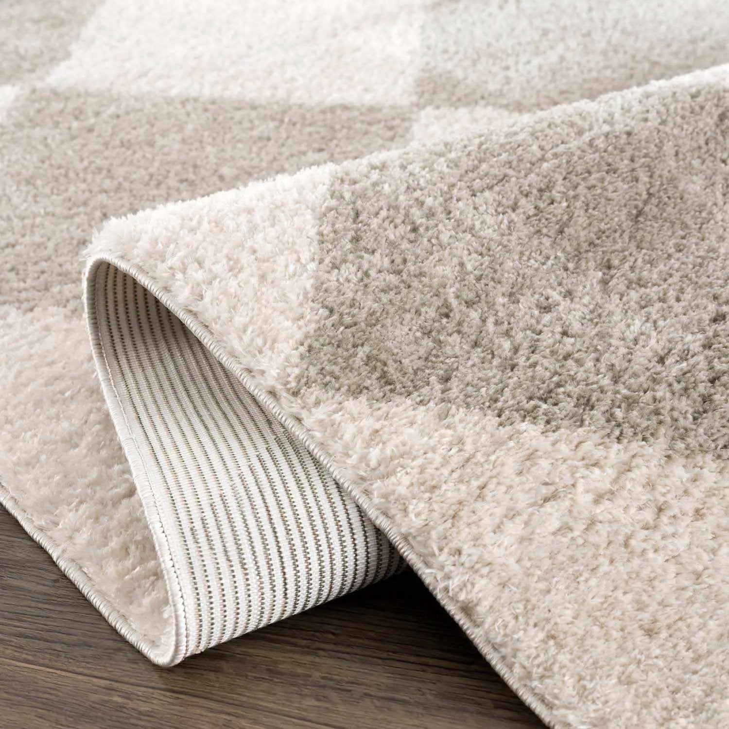 Arilla Gray Washable Diamond Area Rug by Boutique Rugs