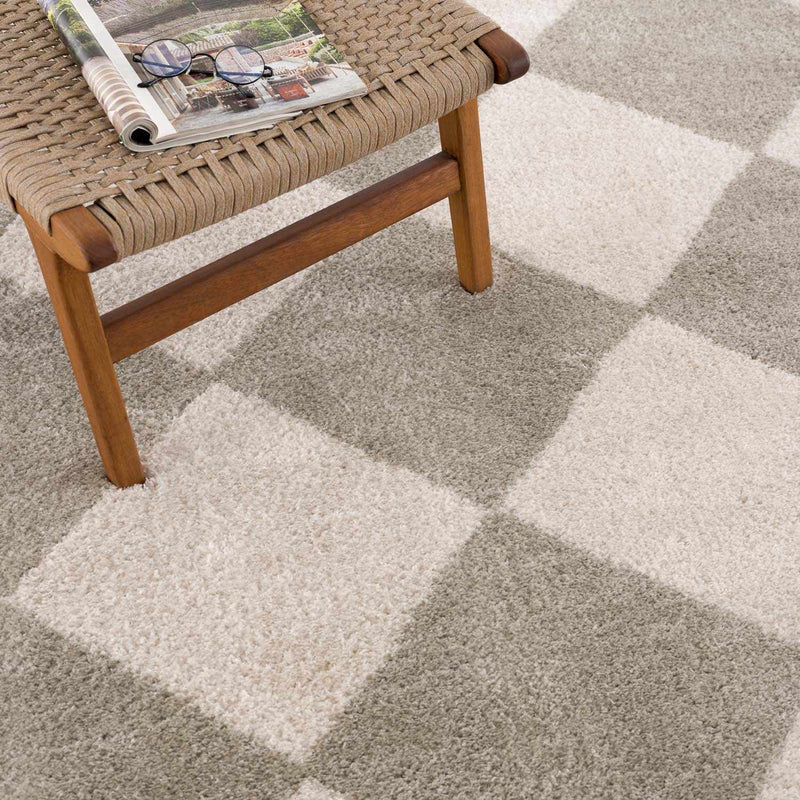 Arilla Gray Washable Diamond Area Rug by Boutique Rugs