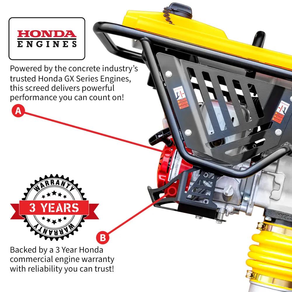 3 HP Honda Vibratory Rammer Tamper with Honda GX100 Engine 3350 lbs/ft by Tomahawk Power