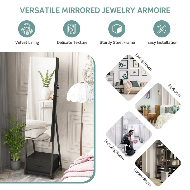 Jewelry Cabinet with Full by DirectDeals
