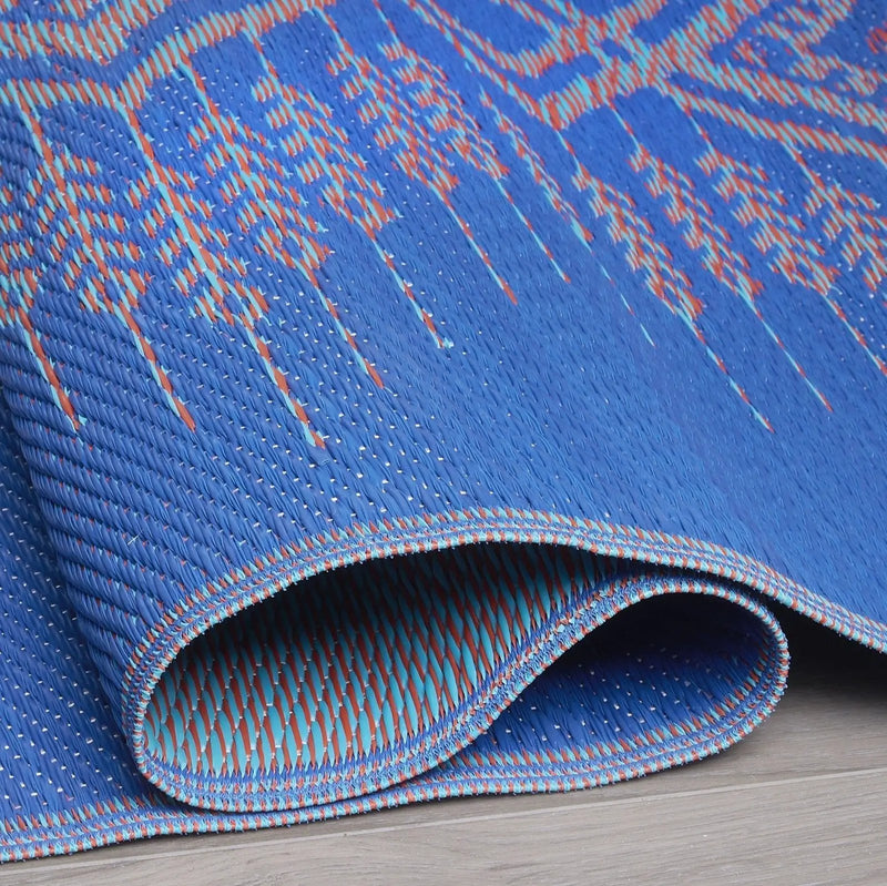 Jodhpur - Multi Blue Outdoor Rug for Patio by Fab Habitat
