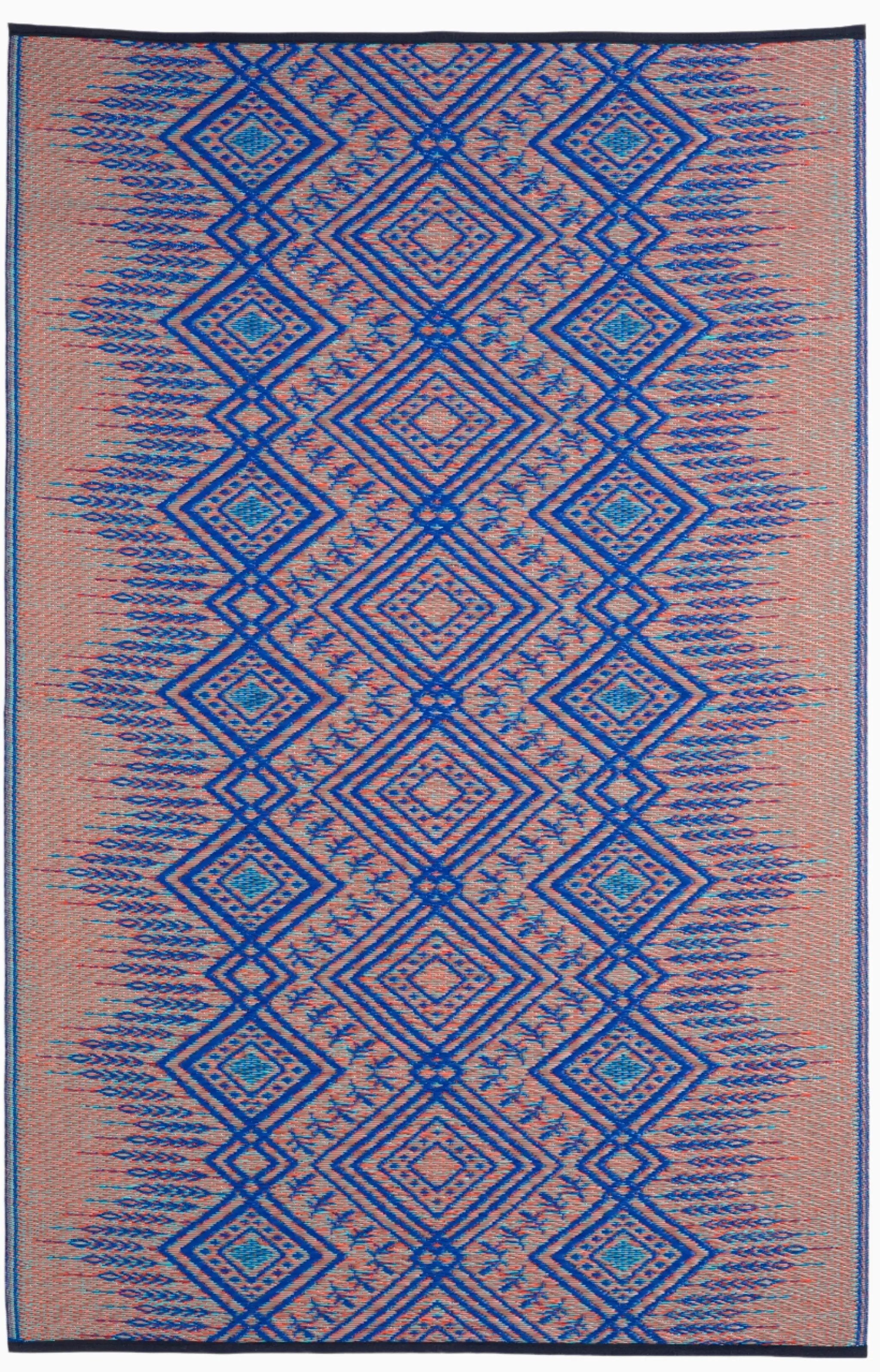 Jodhpur - Multi Blue Outdoor Rug for Patio by Fab Habitat