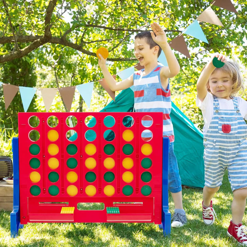 Jumbo 4-to-Score Connect Game Set with Carrying Bag and 42 Coins by DirectDeals